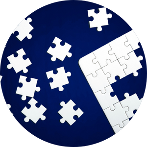 Job costing puzzle piece graphic